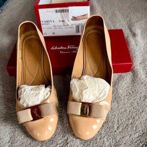 Salvatore Ferragamo Varina - New Blush - Leather Ballet Flat